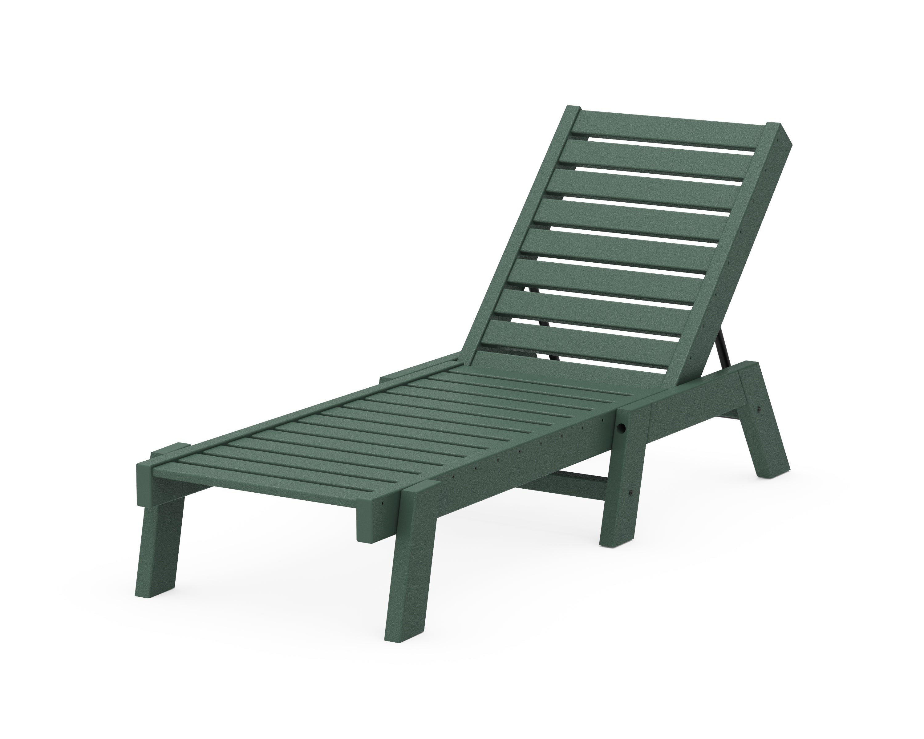 POLYWOOD® Captain Chaise in Green