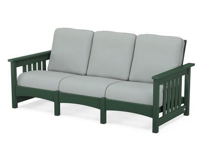 POLYWOOD® Club Mission Sofa in Green / Spa