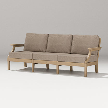 PW Designer Series Estate Sofa in Vintage Sahara / Spiced Burlap