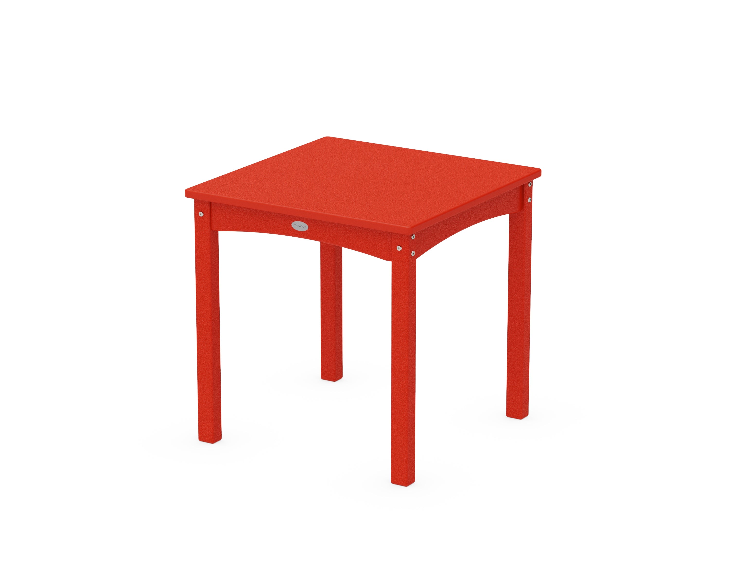 POLYWOOD® Kids 24" Dining Table in Sunset Red