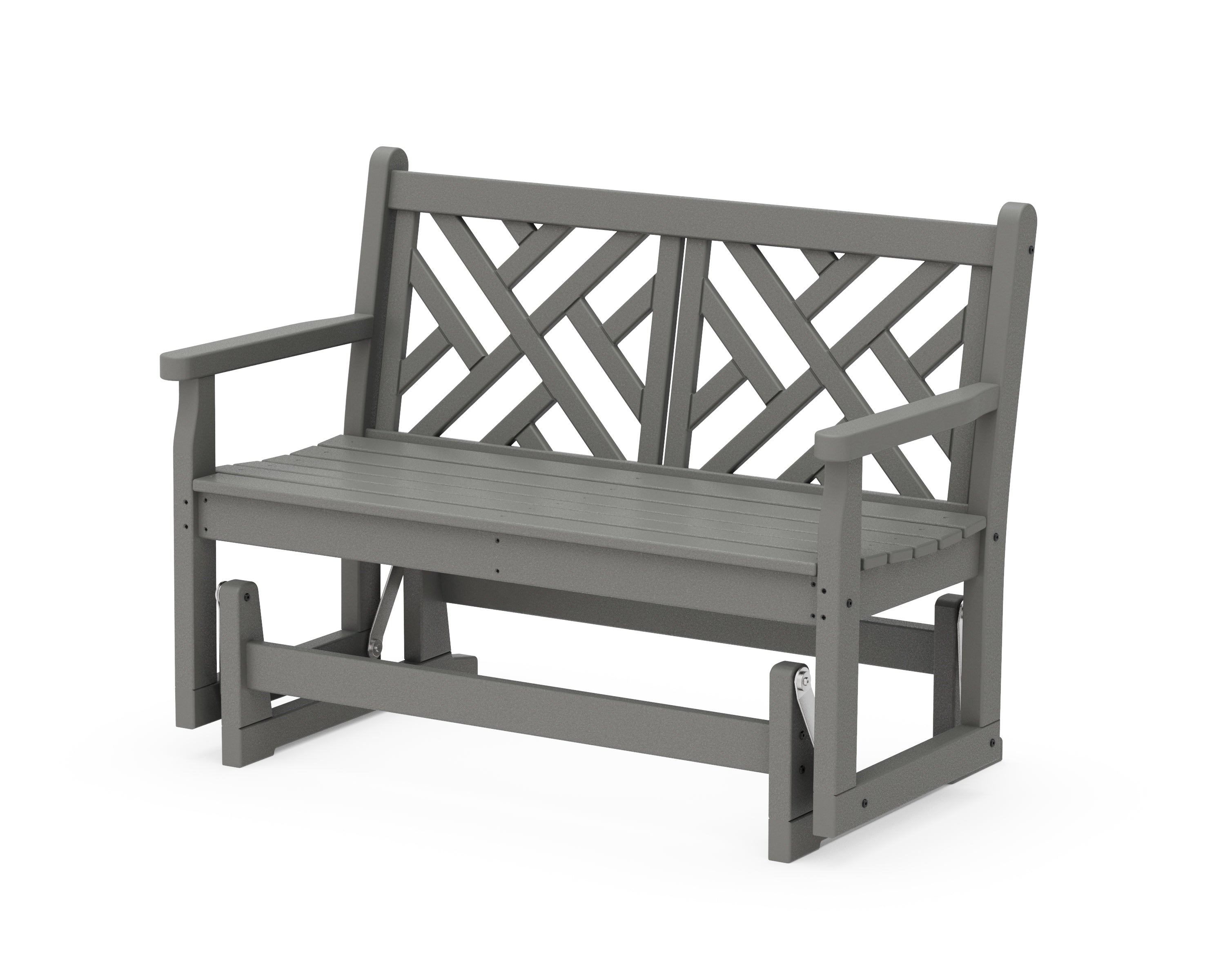 POLYWOOD® Chippendale 48" Glider in Slate Grey
