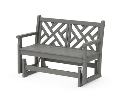 POLYWOOD® Chippendale 48" Glider in Slate Grey