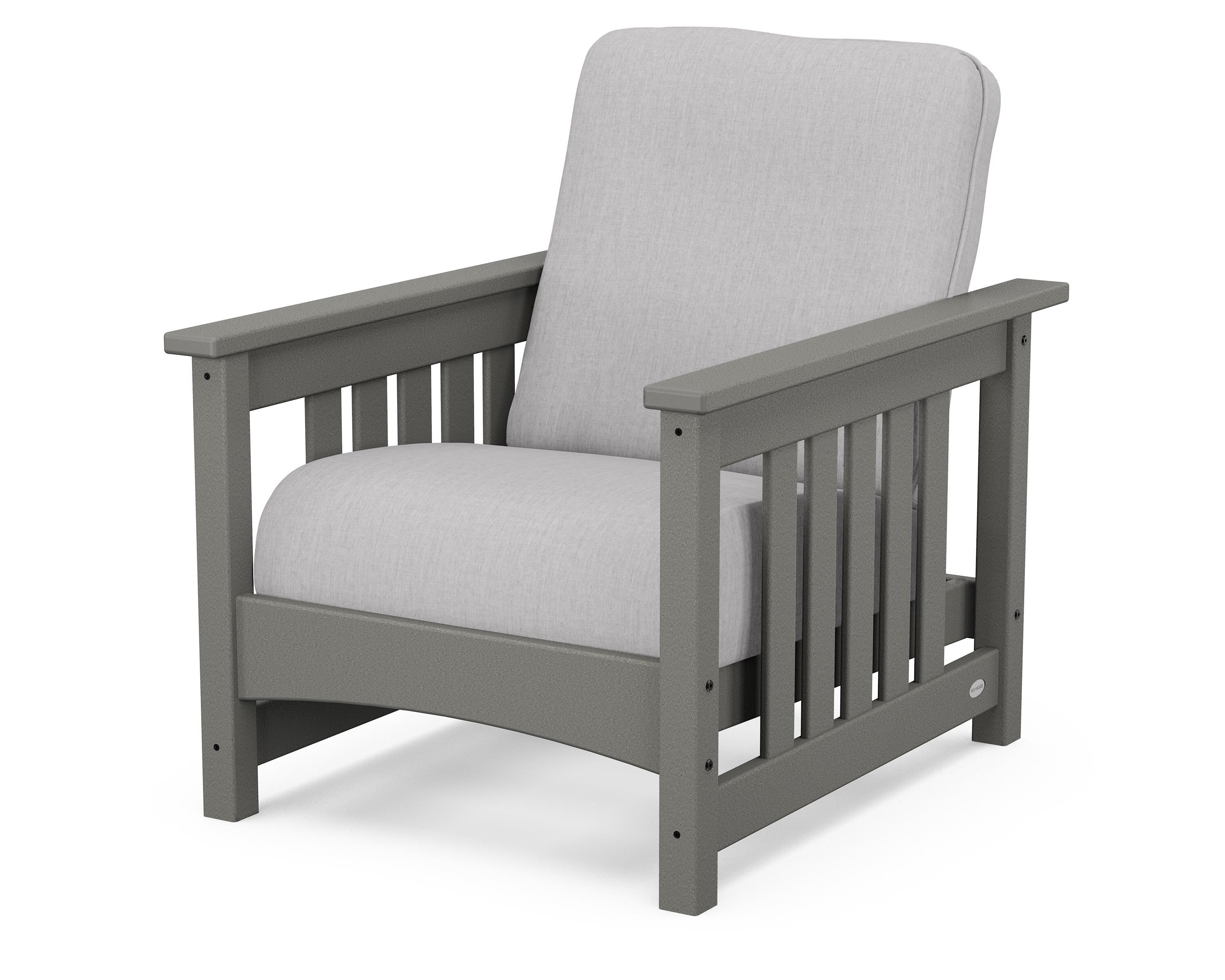 POLYWOOD® Club Mission Chair in Slate Grey / Granite
