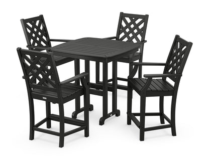 Country Living Wovendale 5-Piece Counter Set in Black