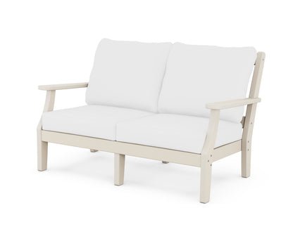 Martha Stewart by POLYWOOD® Chinoiserie Deep Seating Loveseat in Sand / Natural