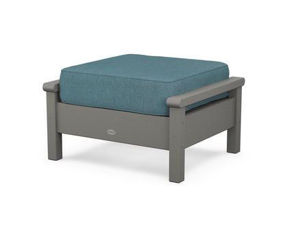 POLYWOOD® Harbour Deep Seating Ottoman in Slate Grey / Ocean Teal