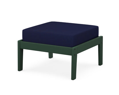 Unbranded Deep Seating Ottoman in Green / Navy