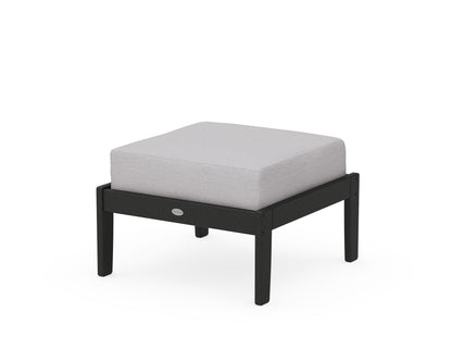 POLYWOOD® Braxton Deep Seating Ottoman in Black / Granite