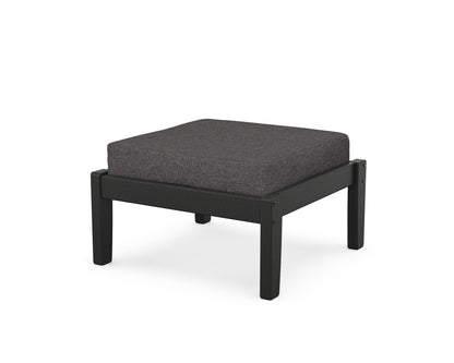 Unbranded Deep Seating Ottoman in Black / Ash Charcoal