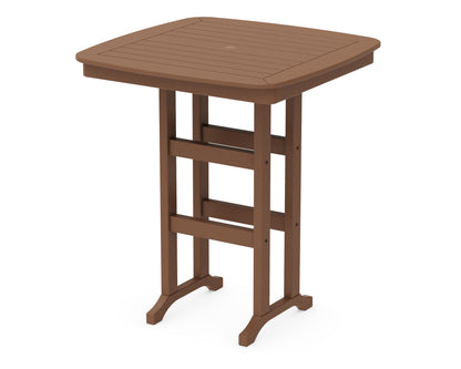 POLYWOOD® Nautical 37" Bar Table in Teak
