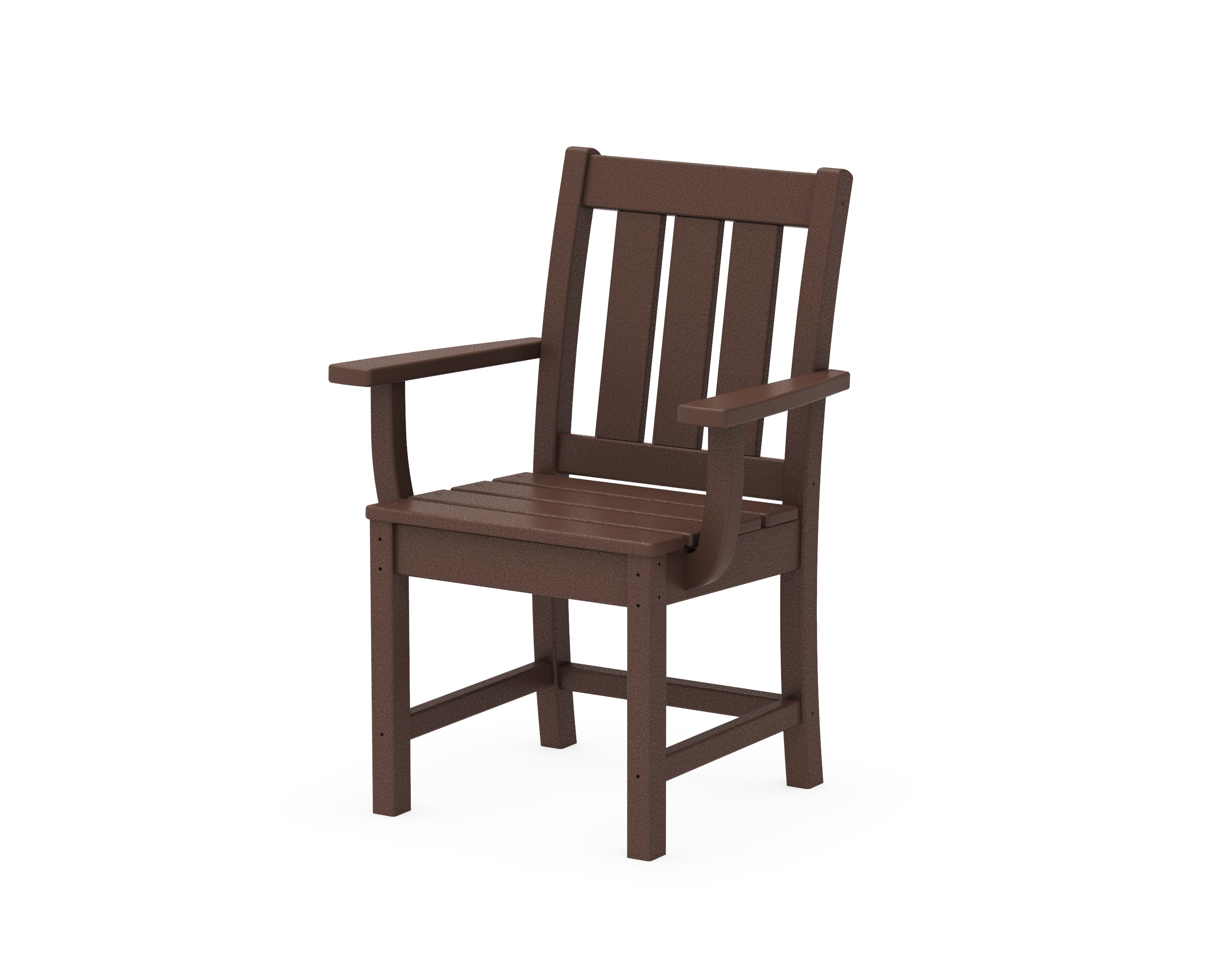 POLYWOOD® Oxford Dining Arm Chair in Mahogany