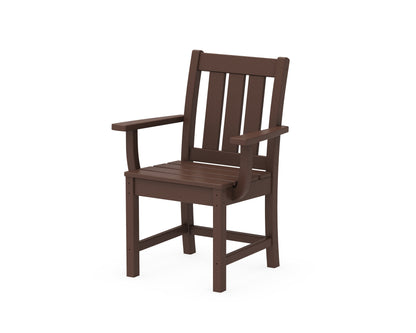 POLYWOOD® Oxford Dining Arm Chair in Mahogany
