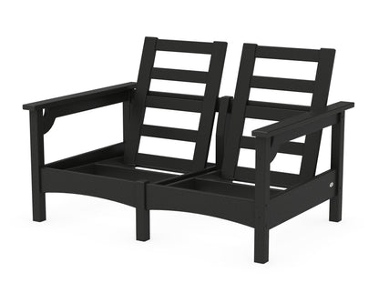 POLYWOOD® Club Loveseat Frame in Black