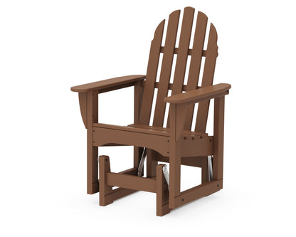 POLYWOOD® Classic Adirondack Glider Chair in Teak