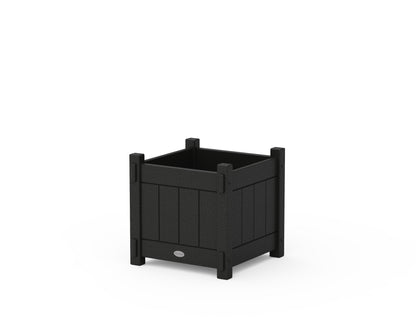 POLYWOOD® Vineyard Square Planter Box in Black