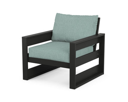 POLYWOOD® Westport Club Chair in Black / Glacier Spa