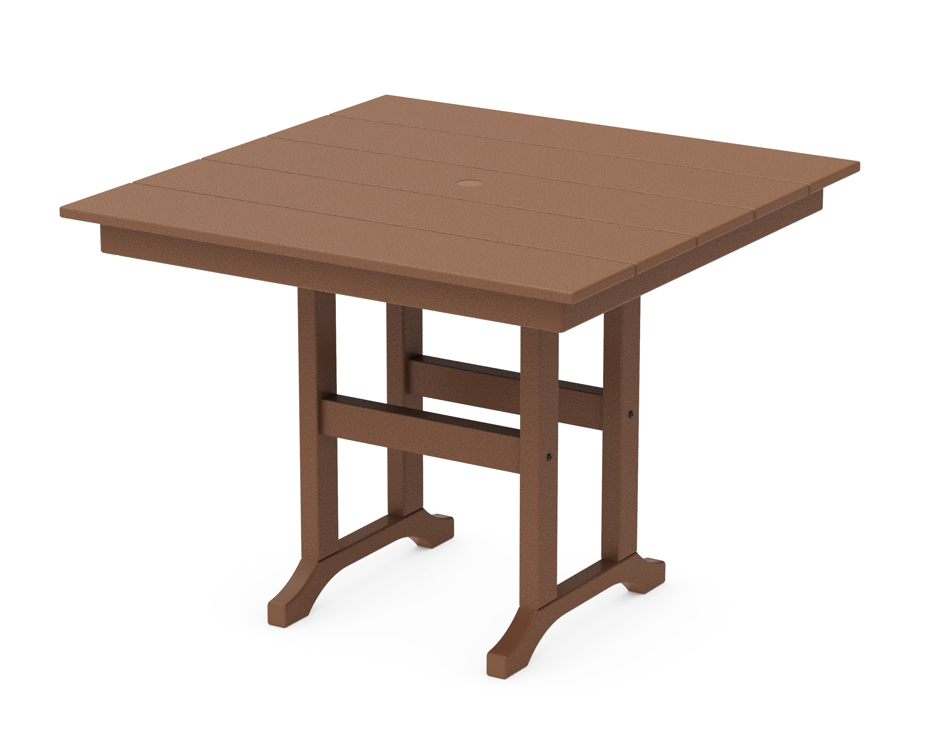 POLYWOOD® Farmhouse 37" Dining Table in Teak
