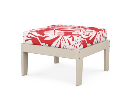 Unbranded Modular Ottoman - Classic in Sand / Leaf Crimson
