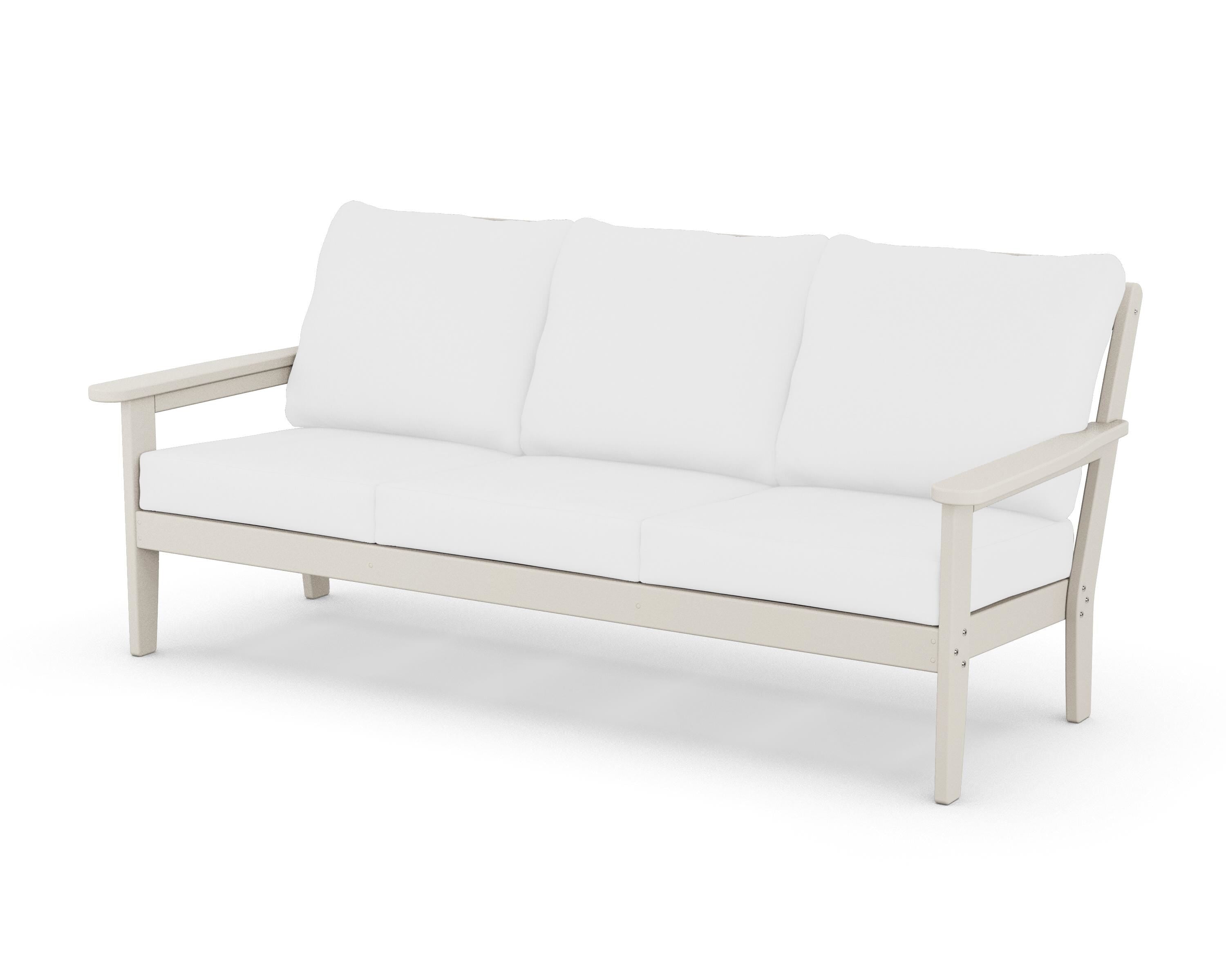 Country Living Cottage Deep Seating Sofa in Sand / Natural