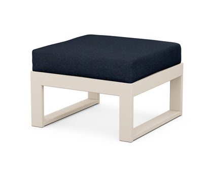 Unbranded Modular Ottoman - Modern in Sand / Marine Indigo