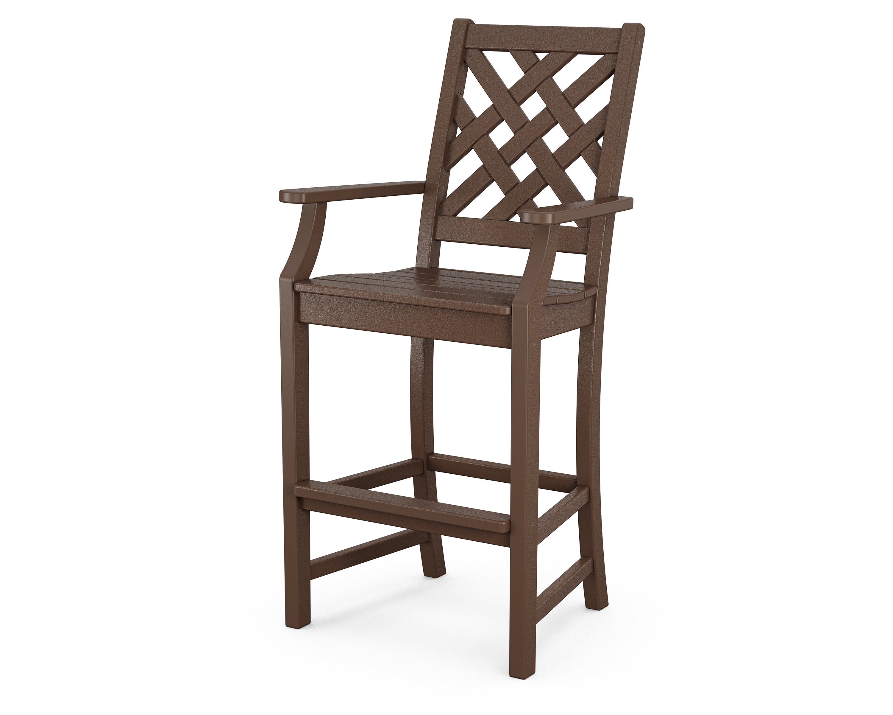 Country Living Wovendale Bar Arm Chair in Mahogany