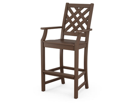 Country Living Wovendale Bar Arm Chair in Mahogany