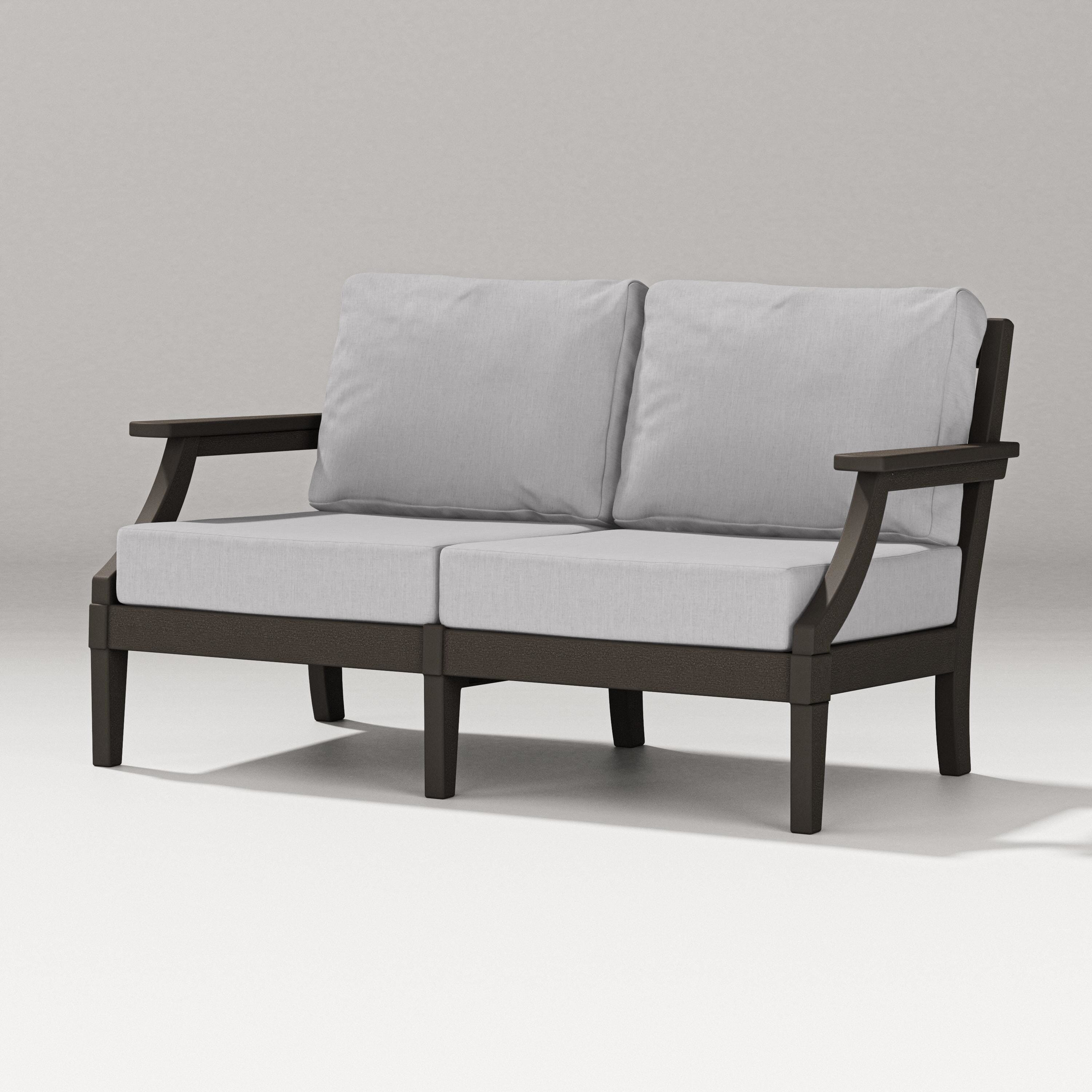 PW Designer Series Estate Loveseat in Vintage Coffee / Granite