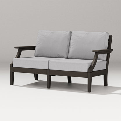 PW Designer Series Estate Loveseat in Vintage Coffee / Granite