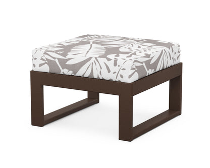 Unbranded Modular Ottoman - Modern in Mahogany / Leaf Grey Mist
