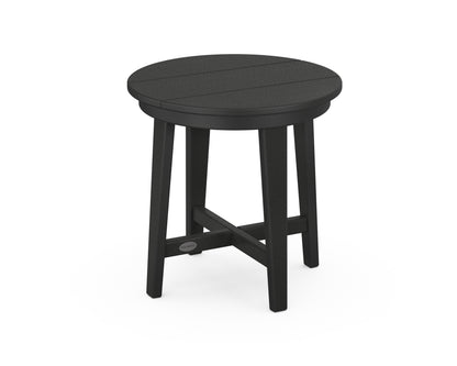 POLYWOOD® Newport 19" Round End Table in Black