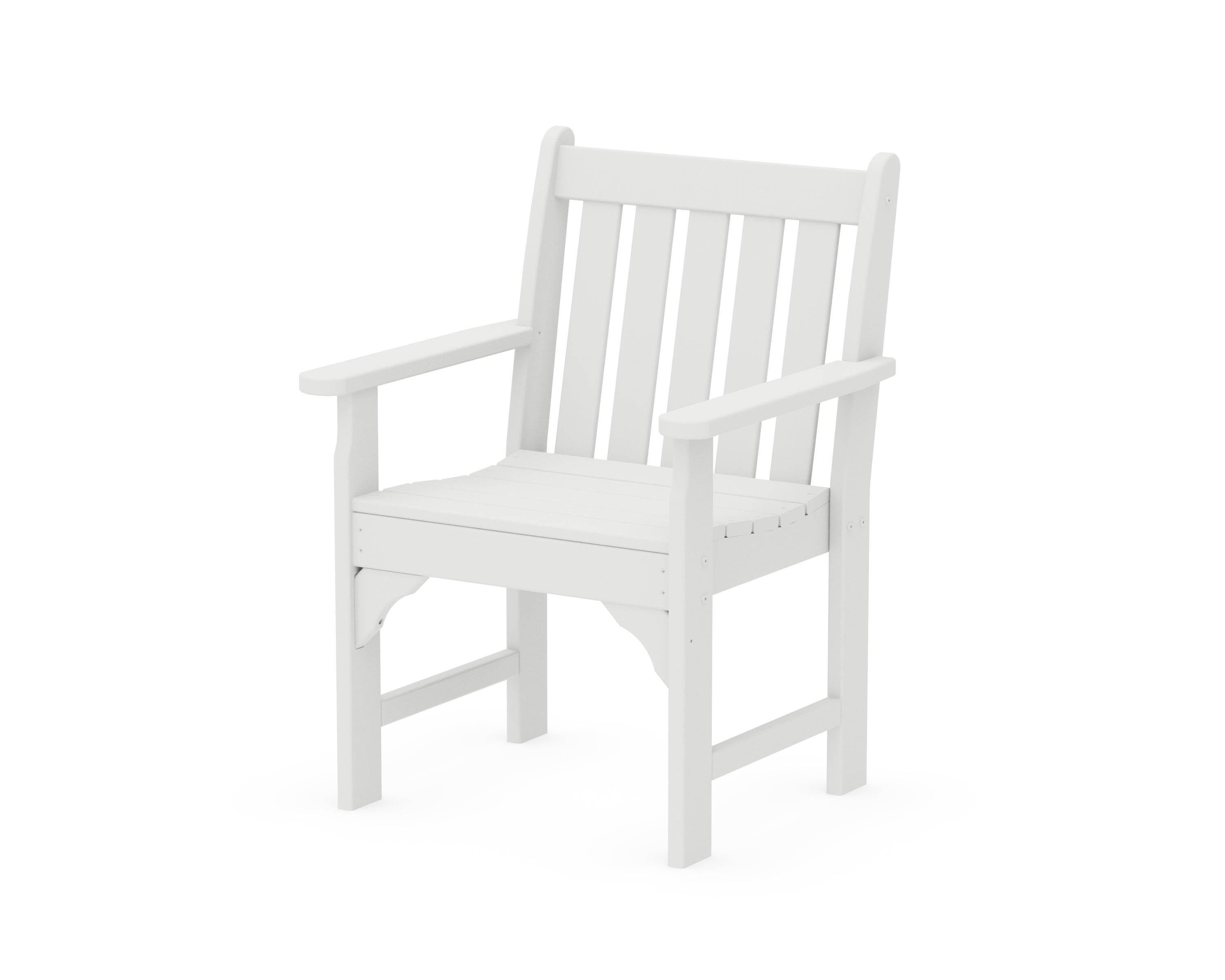 POLYWOOD® Vineyard Garden Arm Chair in White