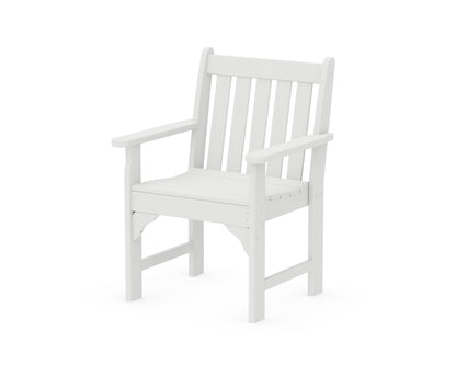 POLYWOOD® Vineyard Garden Arm Chair in White