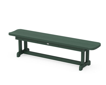 POLYWOOD® Park 72" Harvester Backless Bench in Green