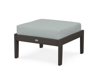 POLYWOOD® Braxton Deep Seating Ottoman in Vintage Coffee / Spa