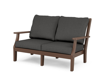 Country Living Wovendale Deep Seating Loveseat in Mahogany / Spectrum Carbon