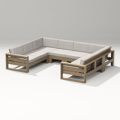 PW Designer Series Latitude U-Shaped Sectional in Vintage Sahara / Cast Ash