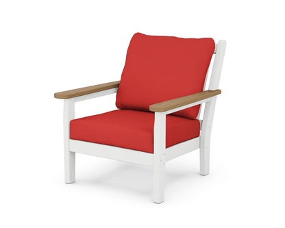 Chippendale Deep Seating Chair - White
