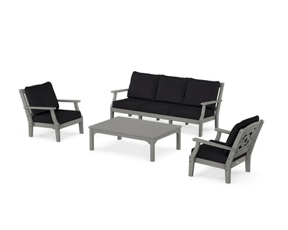 Chinoiserie 4-Piece Deep Seating Set with Sofa