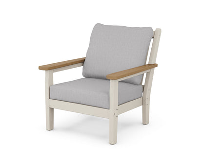 POLYWOOD® Chippendale Deep Seating Chair in Sand / Natural / Granite