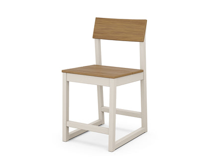 POLYWOOD® EDGE Counter Side Chair in Sand / Natural