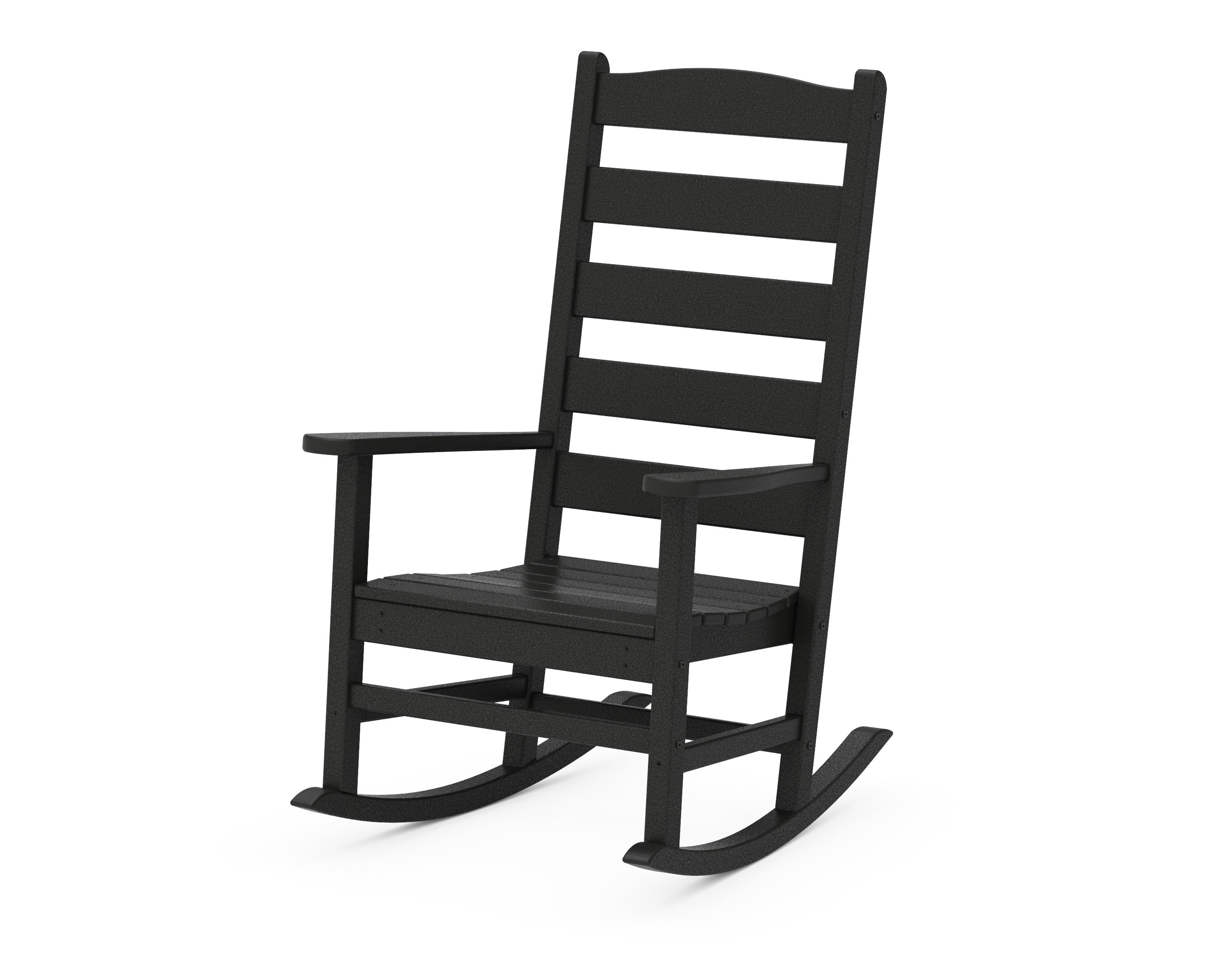 POLYWOOD® Shaker Porch Rocking Chair in Black