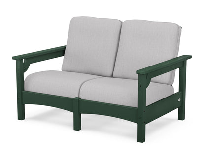 POLYWOOD® Club Loveseat in Green / Granite