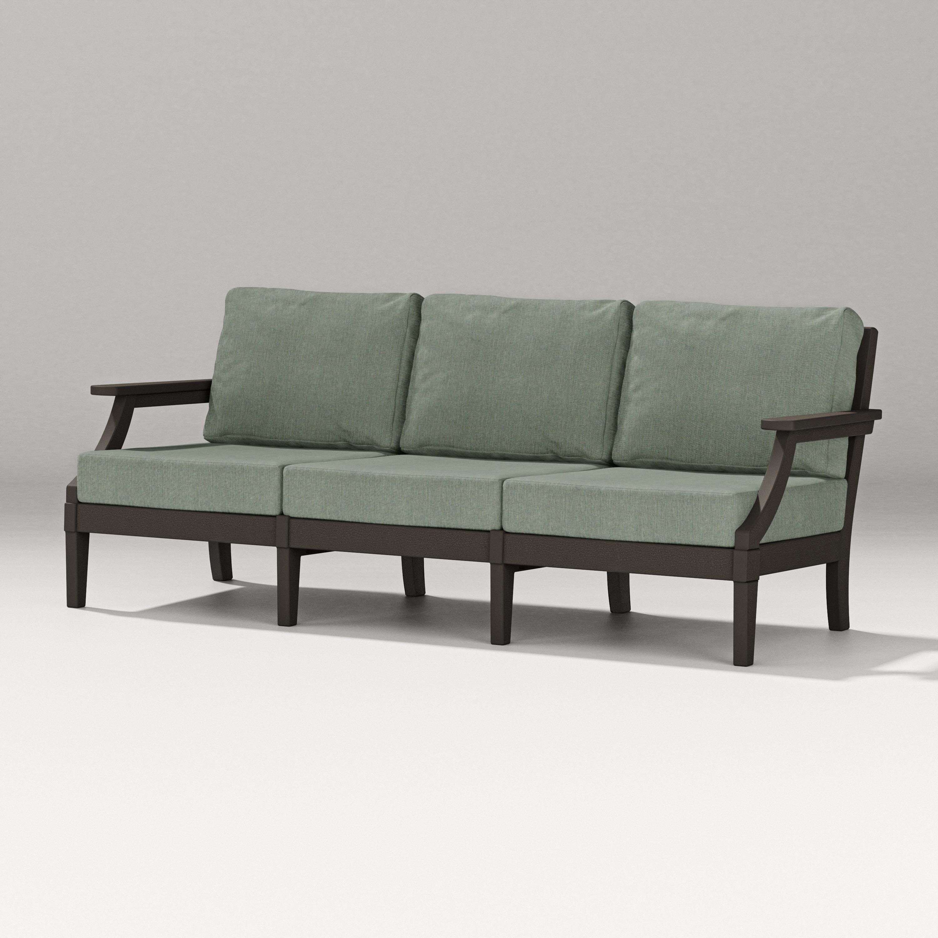 PW Designer Series Estate Sofa in Vintage Coffee / Cast Sage