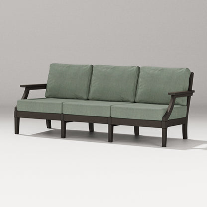 PW Designer Series Estate Sofa in Vintage Coffee / Cast Sage