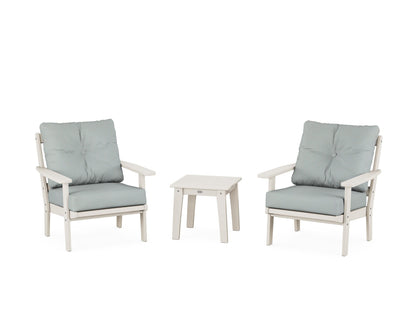 POLYWOOD® Oxford 3-Piece Deep Seating Set in Sand / Spa