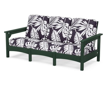 POLYWOOD® Club Sofa in Green / Leaf Navy