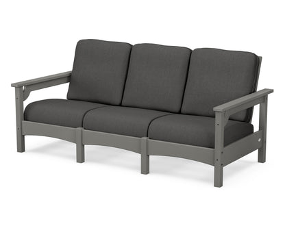 POLYWOOD® Club Sofa in Slate Grey / Spectrum Carbon