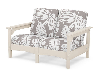 POLYWOOD® Club Loveseat in Sand / Leaf Grey Mist