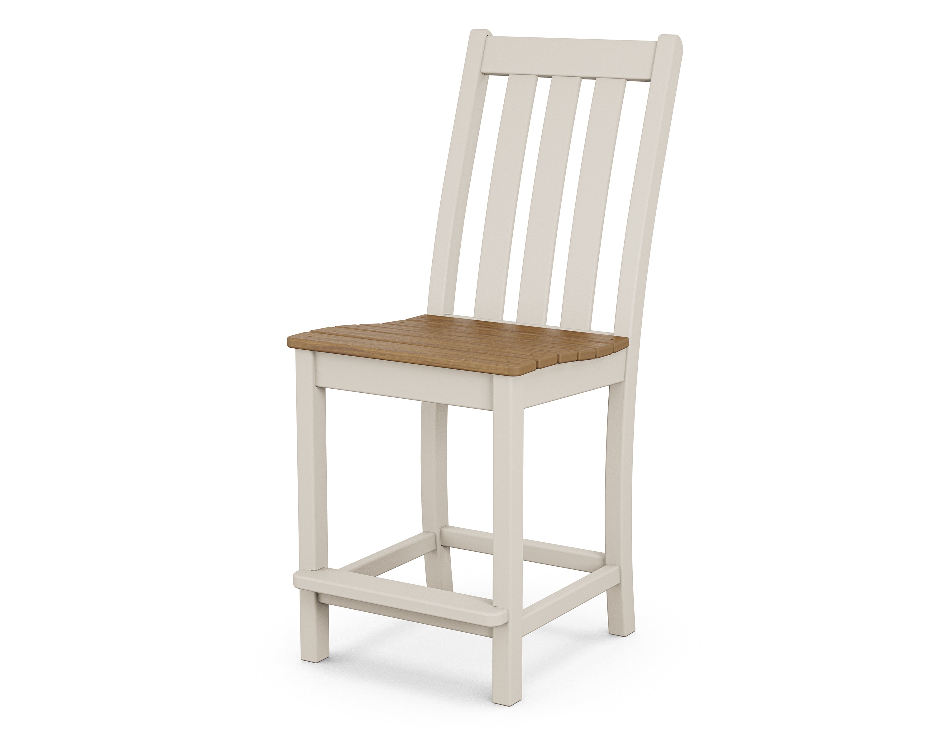POLYWOOD® Vineyard Counter Side Chair in Sand / Natural