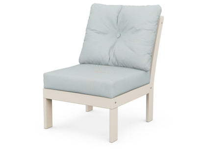 POLYWOOD® Vineyard Modular Armless Chair in Sand / Spa